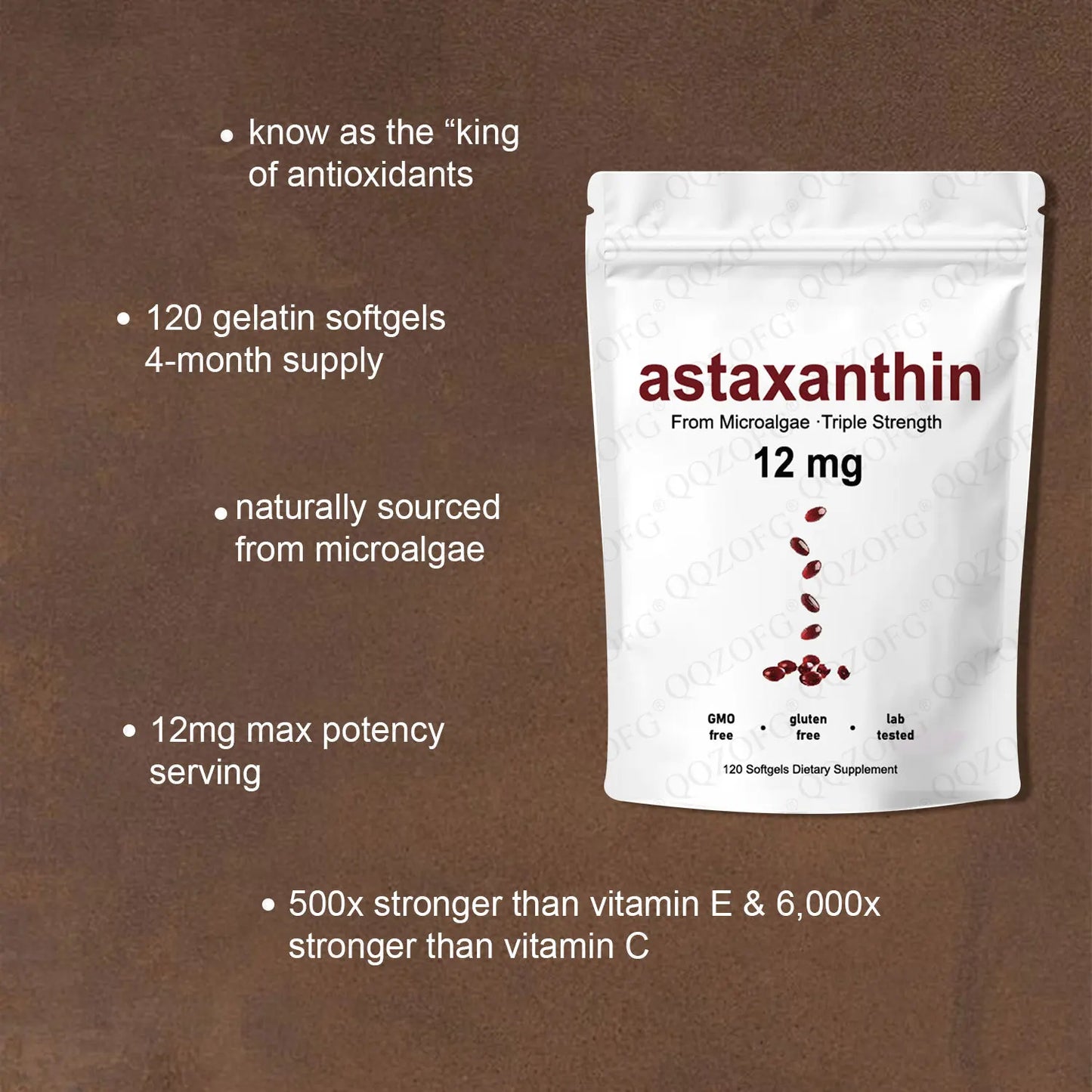 120pcs/bag ASTAXANTHIN Face Skin Care Brighten Body Whitening Oil